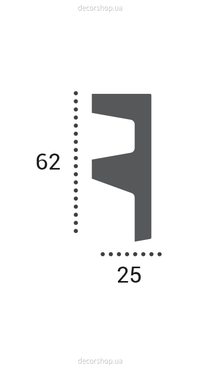 Карниз под подсветку Tesori KF 501 (2.44м) Flexi