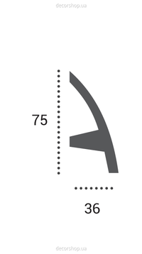 Карниз під підсвічування Tesori KF 502 (2.44 м)