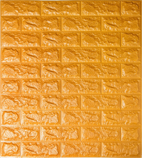 Самоклеюча 3D панель Sticker wall під цеглу Id 11 Золотий SW-00000052