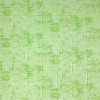 Самоклеюча 3D панель Sticker wall під цеглу мармур зелений Id 64 SW-00000034