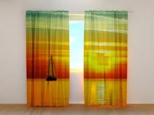 Photocurtain with sunset