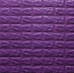 Self-adhesive 3D panel Sticker wall under brick Id 16 Purple SW-00000062