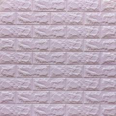 Self-adhesive 3D panel Sticker wall under brick Id 15 Light purple SW-00000058