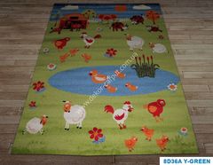 Children's carpet Fulya 8d36a-y-green