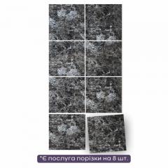 Декоративна самоклеюча ПВХ плита Sticker wall темно-сірий мармур OS-KL8155 SW-00001407