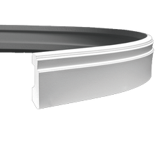 Polyurethane skirting board Europlast 1.53.101 (flexible)
