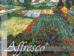 Fresco Flowering Garden with Path