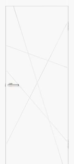 Міжкімнатні двері Оміс геометрія 01 Білий silk matt
