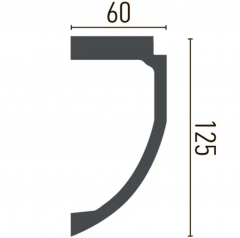 Smooth cornice Gaudi Decor P 883 (2.44m) Flexi