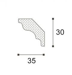 Гладкий карниз NMC LX 32