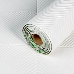 Интерьерные самоклеящиеся панели под кожу в рулоне Sticker wall 700х2750х4,5мм Белый SW-00003331