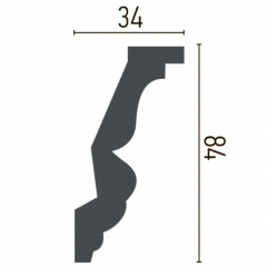 Карниз з орнаментом Gaudi Decor C 1013 (2.44м) Flexi
