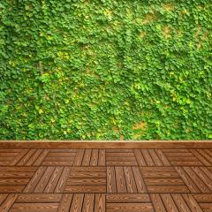 Composite tile Sticker wall WPC golden oak 30*30CM*2CM (D) SW-00001706