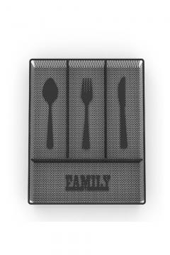 Cutlery tray Tekno-Tel metal, black 26*33*5 cm MG071