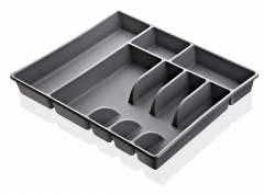 Large cutlery tray 43.5x42.5x5 cm, gray Emhouse EP-901