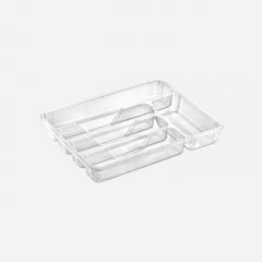 Dunya Plastik cutlery tray large Step plastic transparent 14006