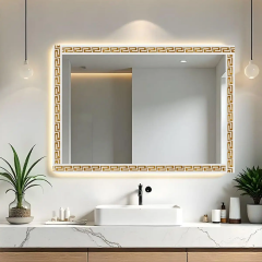 Молдинг Sticker wall 3000х50х6 мм Білий із золотом SW-00002688