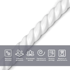 Молдинг Sticker wall 5000х10х7мм Белый SW-00002683