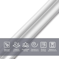 Molding Sticker wall 5000х30х9,5 mm White SW-00002675