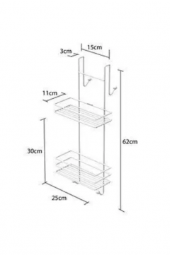 Wall mounted 2-level shower tray Tekno-Tel LM065