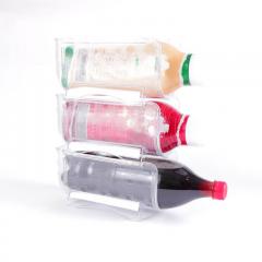 Органайзер для холодильника под бутылку Omak Plastik Deco Bella 20,4x11,3x10,5 см, прозрачный пластик (50819)
