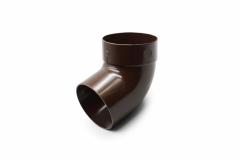 Single-joint pipe bend 67° brown 75mm RainWay