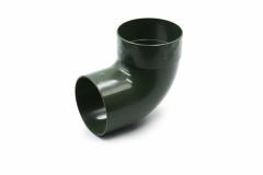 Single-joint pipe bend 87° green 100mm RainWay