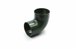 Single-joint pipe bend 87° green 75mm RainWay