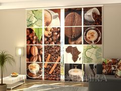 Панельная штора Кофе Африка