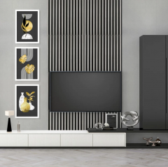 Панель-рейка Sticker wall SILVER+BLACK 665*665*5мм (D) SW-00002532