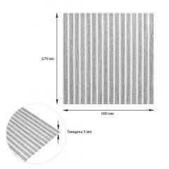 Панель-рейка Sticker wall WHITE+BLACK 665*665*5мм (D) SW-00002531