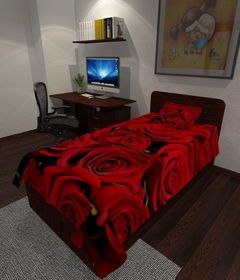 Photo blanket Red roses