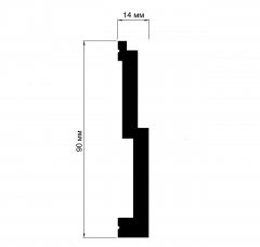 Плинтус из полиуретана Grand Decor HCR 531 (2.00м) Flex