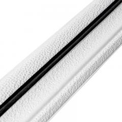 RR plinth self-adhesive white with black stripe Sticker wall 2300*70*4mm (D) SW-00001830
