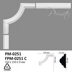 Corner element for moldings Perimeter PM-0251C