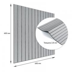 Покрытие виниловое самоклеющееся 3D рейки Sticker wall 600х600х2,8мм SW-00003243