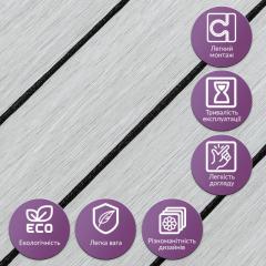 Покрытие виниловое самоклеющееся 3D рейки Sticker wall 600х600х2,8мм SW-00003243