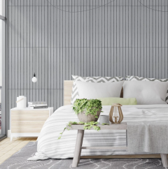 Покрытие виниловое самоклеющееся 3D рейки Sticker wall 600х600х2,8мм SW-00003243