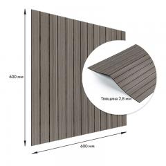 Покрытие виниловое самоклеющееся 3D рейки Sticker wall 600х600х2,8мм SW-00003245