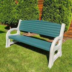 Garden bench 3-seater Sticker wall 158x67x92cm SW-00001546