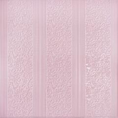 Самоклеюча 3D панель Sticker wall ніжно-рожева SW-00001330