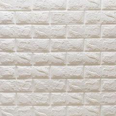 Self-adhesive 3D panel Sticker wall brick effect White matte 700x770x7mm SW-00000586