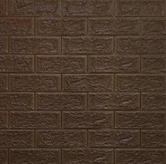 Self-adhesive 3D panel Sticker wall brick effect Brown 700x770x5mm SW-00000237