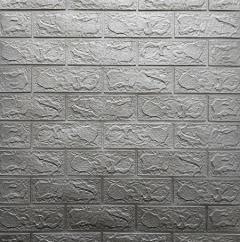 Self-adhesive 3D panel Sticker wall brick effect Gray 700x770x3mm SW-00000230
