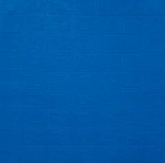 Самоклеюча 3D панель Sticker wall під цеглу Синій 700x770x3мм SW-00000661