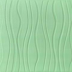 Самоклеюча 3D панель Sticker wall світло-зелені хвилі SW-00001327