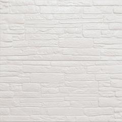 Самоклеюча 3D панель Sticker wall культурний камінь білий 700х600х8мм SW-00000070