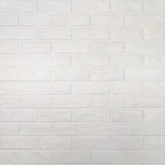 Self-adhesive 3D panel Sticker wall cultural stone white 700x800x8mm SW-00000485