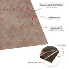 Самоклеящаяся LVT плитка Sticker wall 457*457*1.5mm (D) SW-00002457