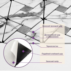 Самоклеящаяся PET мозаика Sticker wall 300х300х4мм SW-00003256